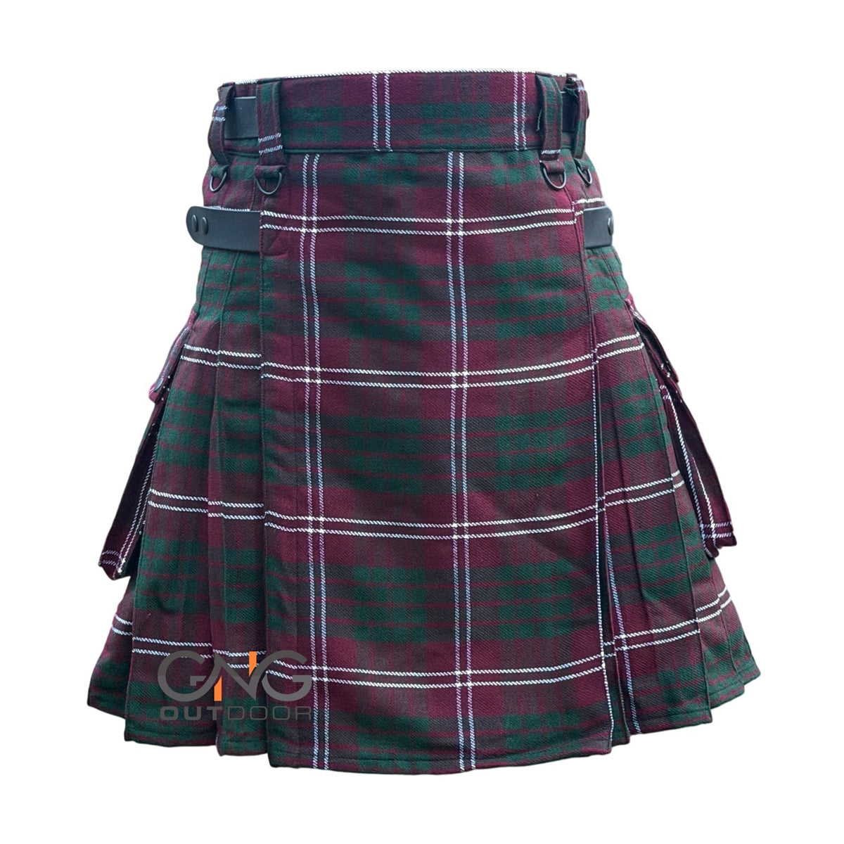 Men's Scottish Crawford Tartan Leatherstrap kilt Highland Wedding kilt
