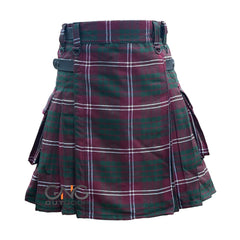 Men's Scottish Crawford Tartan Leatherstrap kilt Highland Wedding kilt
