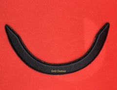 Black Bullion Wire Officer Hat Peak 20mm Black Embroidered Uniform Cap Peak