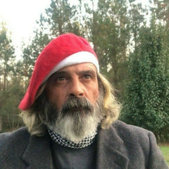 Christmas Red and White Wool Scot Bonnet Tam Hat Scottish Traditional Kilt Beret