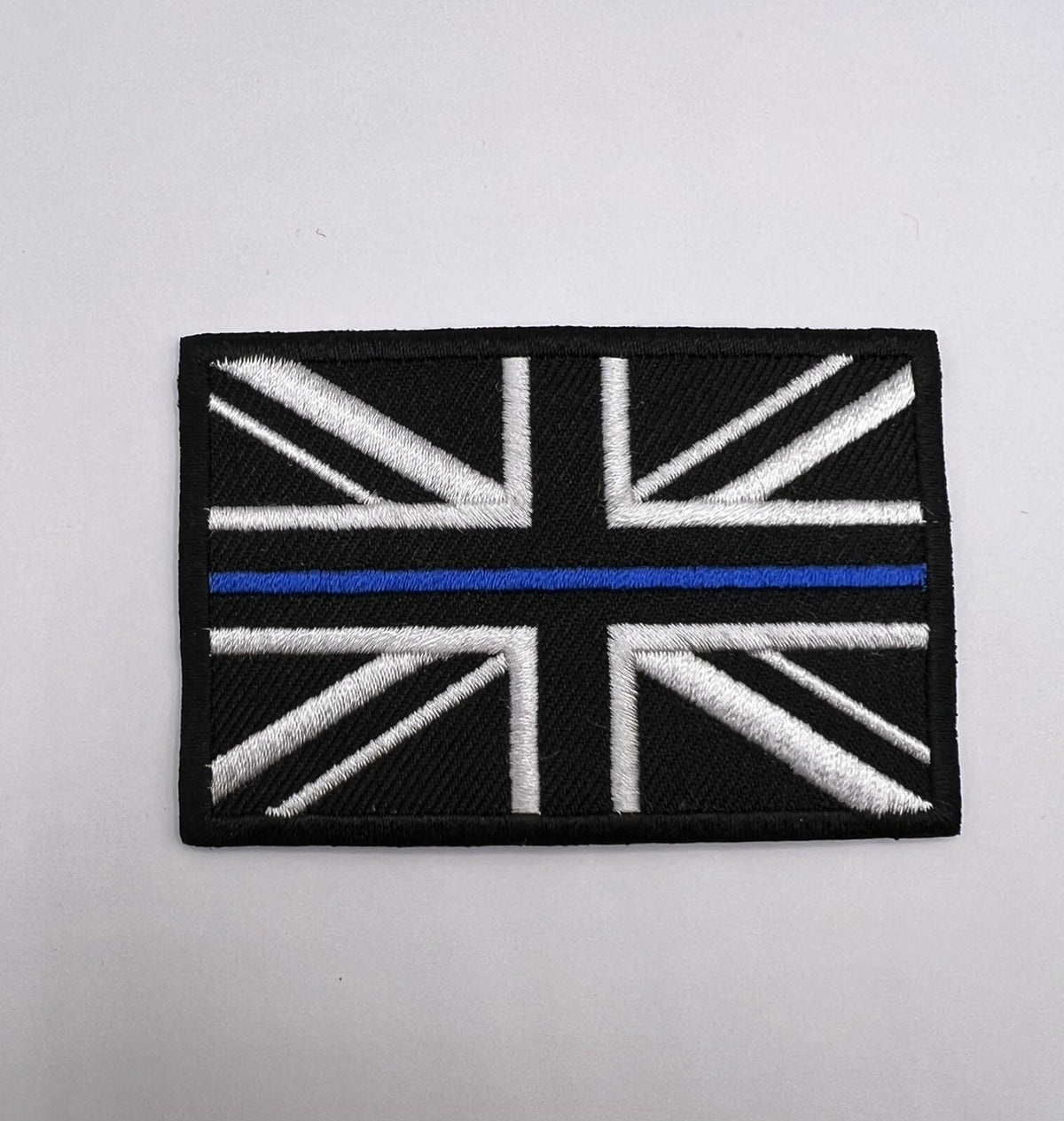Union Jack Black Flag Badge UK Machine Embroidered Flag Iron On Sew On Patches