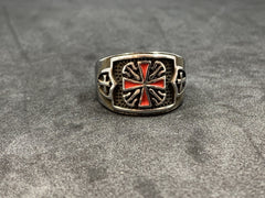 Templar Cross Silver Ring Stainless Steel Knight Templar Masonic Ring Men’s Cross Jewelry