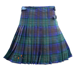 Scottish Isle of Skye 8 Yard Kilt for Men with Matching Flashes and Fly Plaid