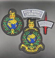 The Corps of Royal Marines Embroidered Patch Royal Marines Biker Patch Set Of 4