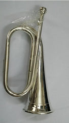 Professional British Army Style Silver Plated Bugle Tuneable Mouthpiece with Carrying Case