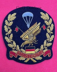 Custom Embroidered Bullion Wire Blazer Badge Military Regimental Army Crest