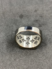 Knights Templar Men’s Ring Stainless Steel Masonic Knights Templar Cross Seal Signet Ring