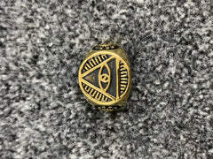 Masonic All Seeing Eye Ring Freemason Pyramid Eye Stainless Steel Men’s Signet Ring