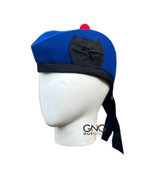 Men's Royal Blue Scottish Glengarry Hat – Wool Piper Bonnet Military Highland Kilt Cap