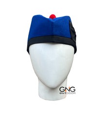 Men's Royal Blue Scottish Glengarry Hat – Wool Piper Bonnet Military Highland Kilt Cap