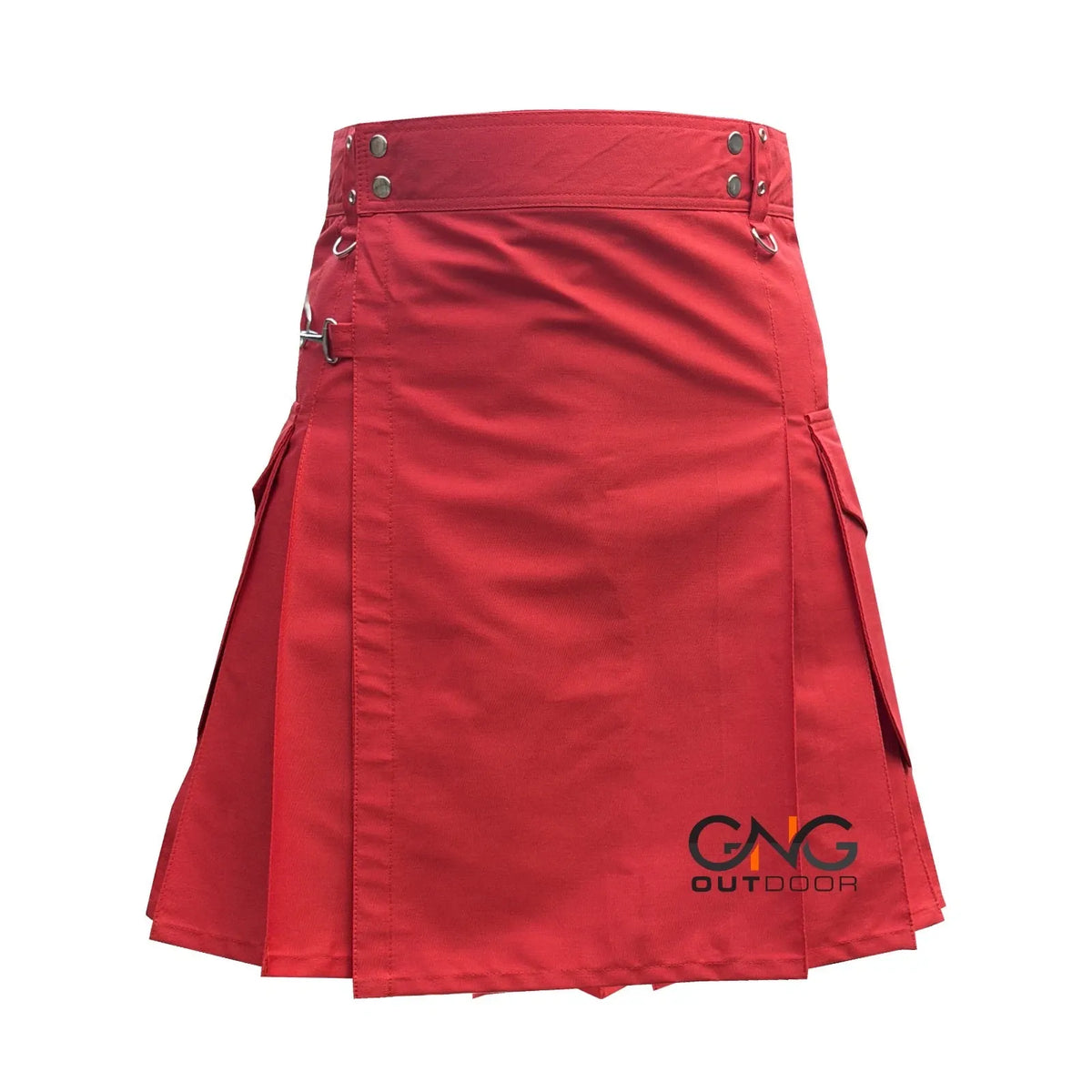 Men's Scottish Red Utility kilt Highland Modern fashion kilt Size: 28" to 60"
