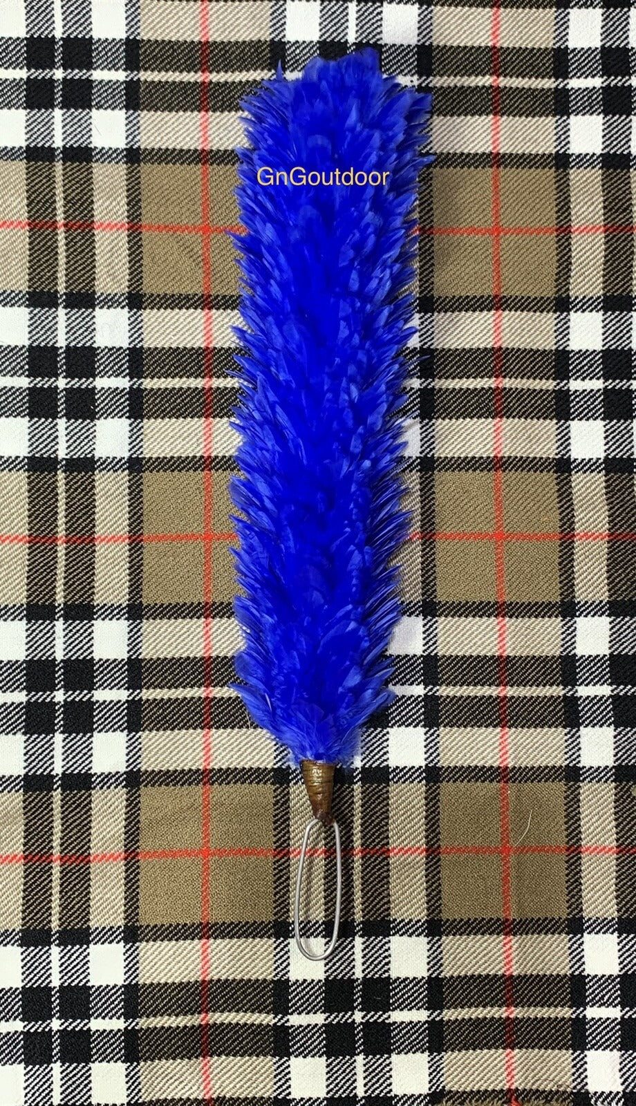 Scottish Blue Feather Bonnet Plume Hackle 12 Inch Glengarry Cap Highland Headwear Accessory