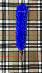 Scottish Blue Feather Bonnet Plume Hackle 12 Inch Glengarry Cap Highland Headwear Accessory