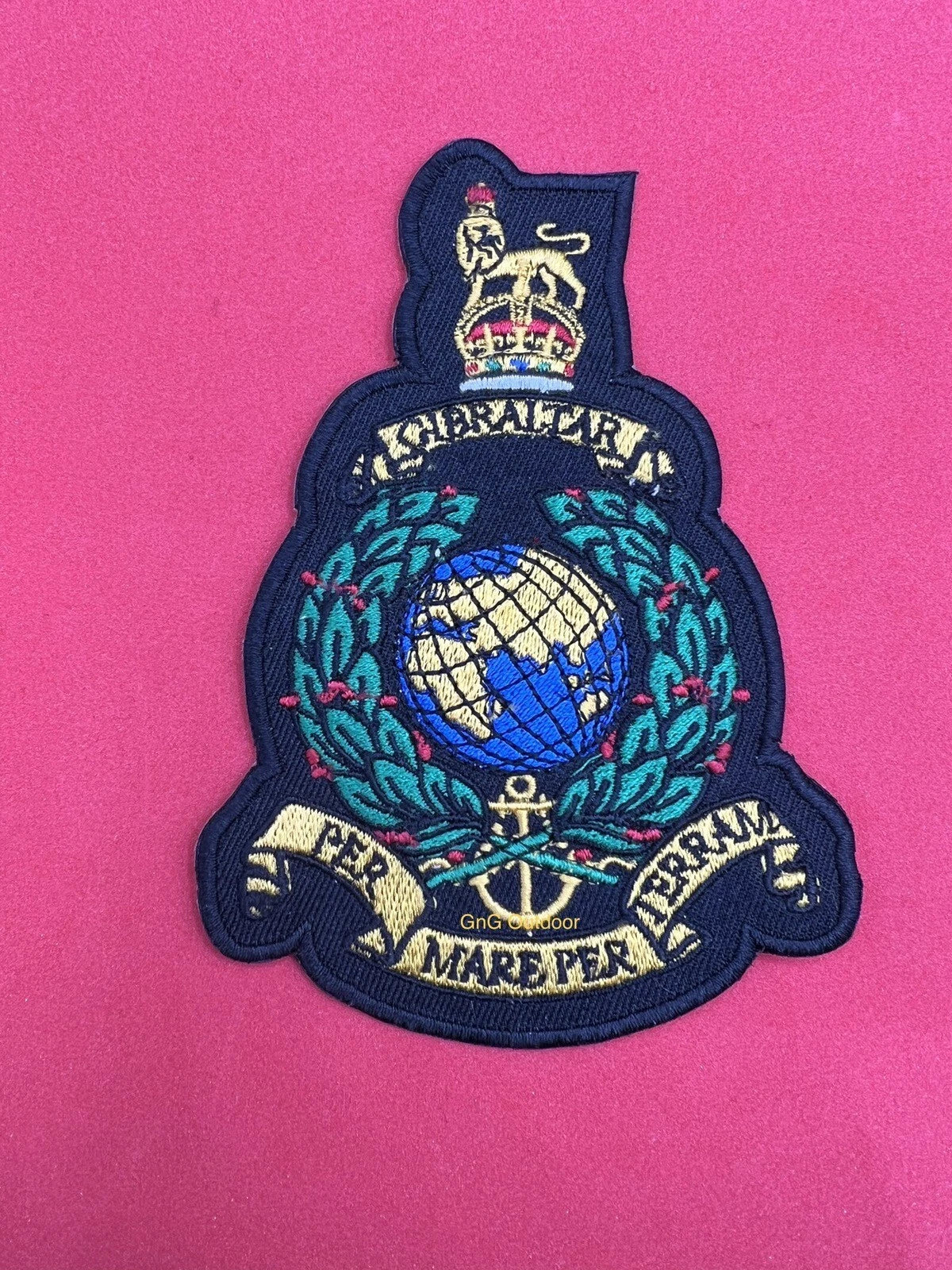 King’s Crown The Corps of Royal Marines Embroidered Patch Iron Sew Biker Patch