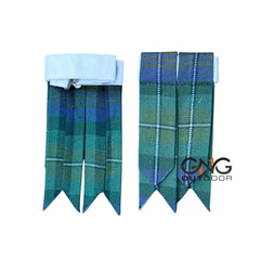 Men's Scottish Isle of Skye kilt Flashes Highland Socks Flashes