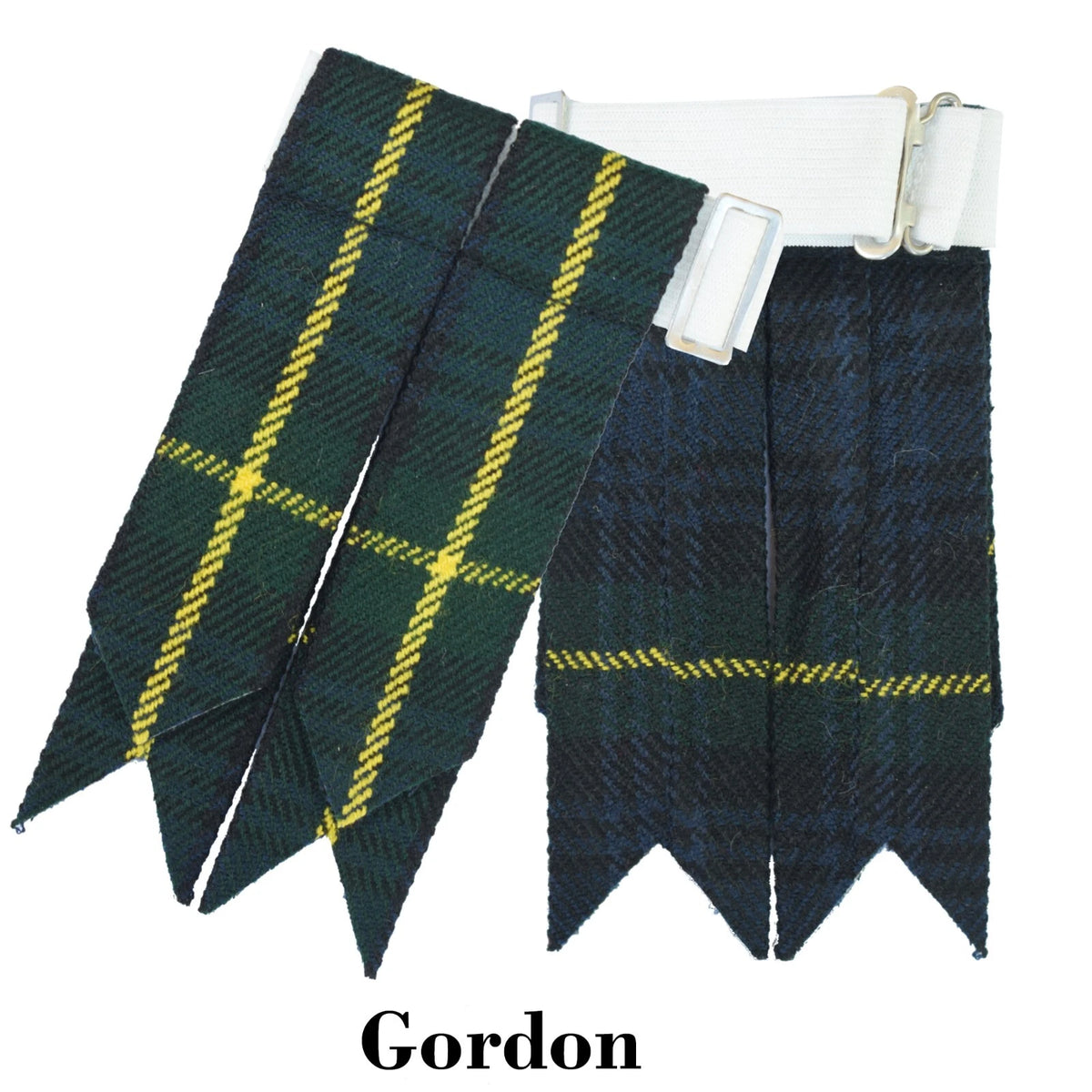 Men's Scottish Gordon Tartan Kilt Flashes