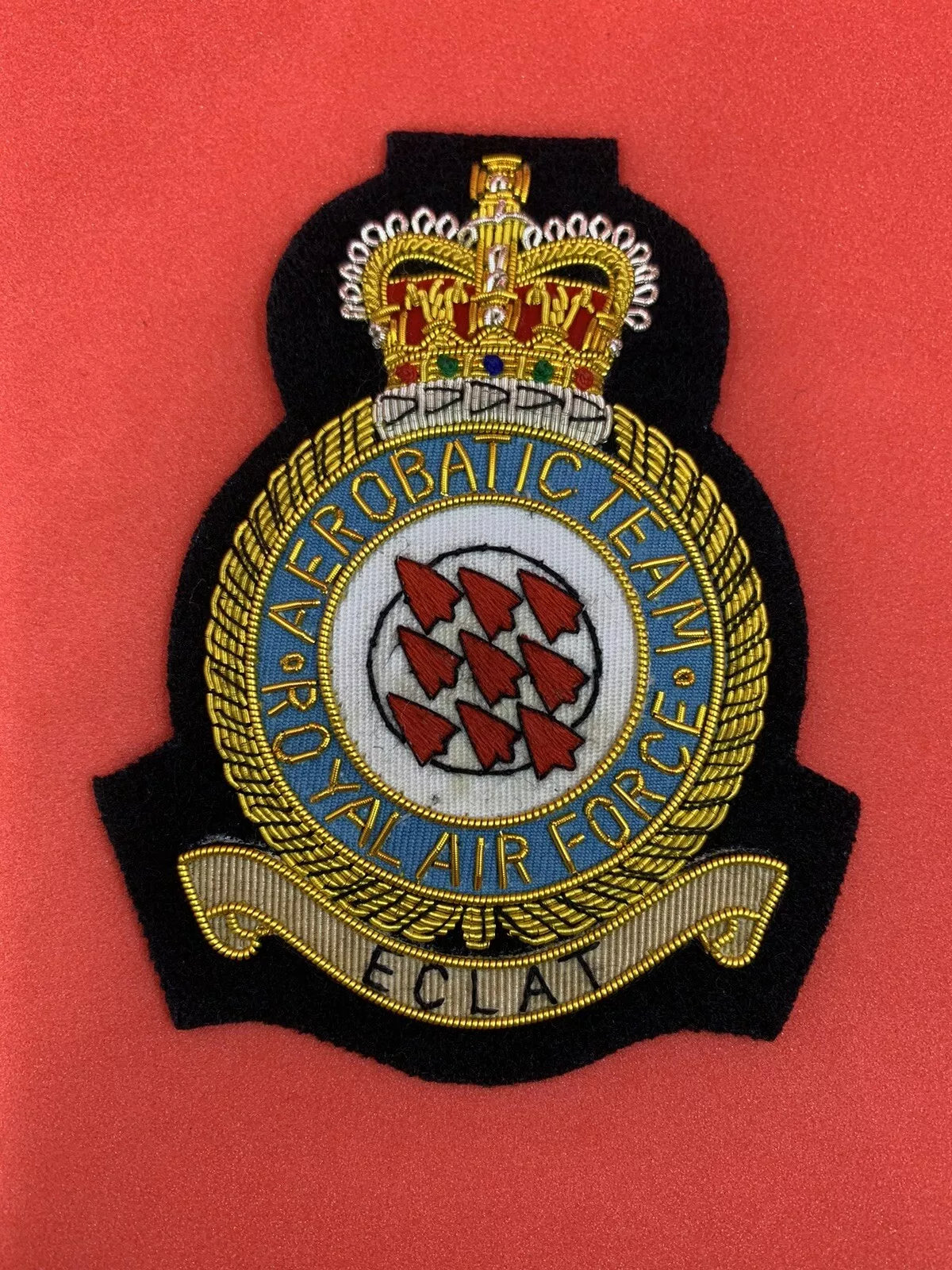 Customise RAF Blazer Badge Hand Embroidered Bullion And Wore Blazer Badges