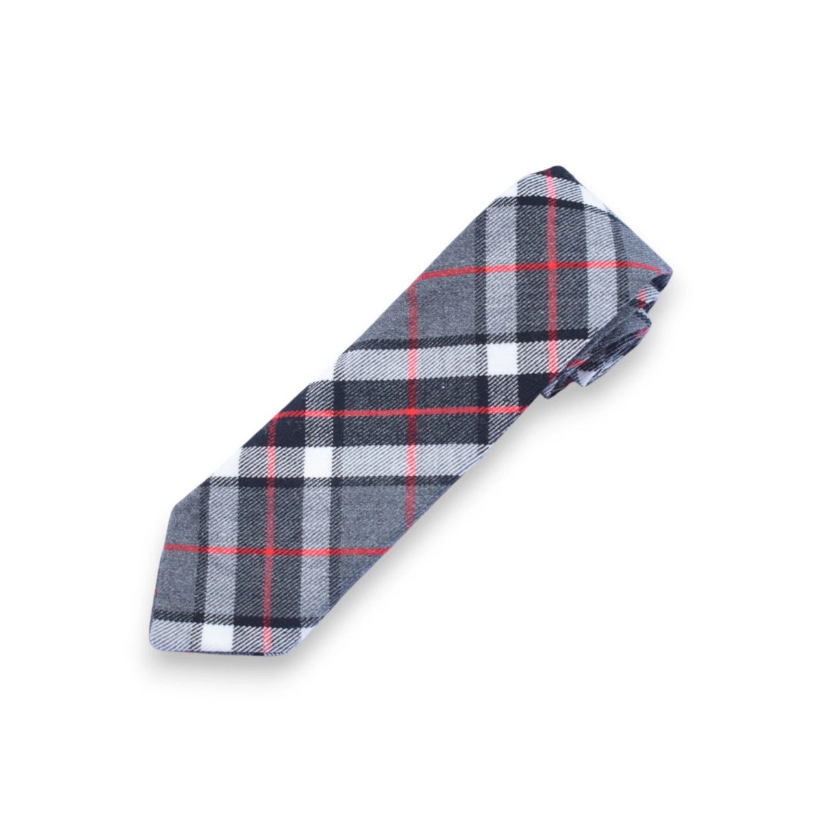 Men's Scottish Thompson Grey Tartan Tie Formal Tie For Wedding