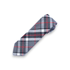 Men's Scottish Thompson Grey Tartan Tie Formal Tie For Wedding