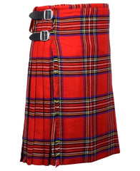 Men's Scottish 5-Yard Acrylic Wool Kilt | Traditional Highland Tartan Wedding Kilt