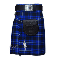 Men’s American Patriot Tartan 5-Yard Kilt with Sporran & Belt | Scottish Highland Wedding Outfit