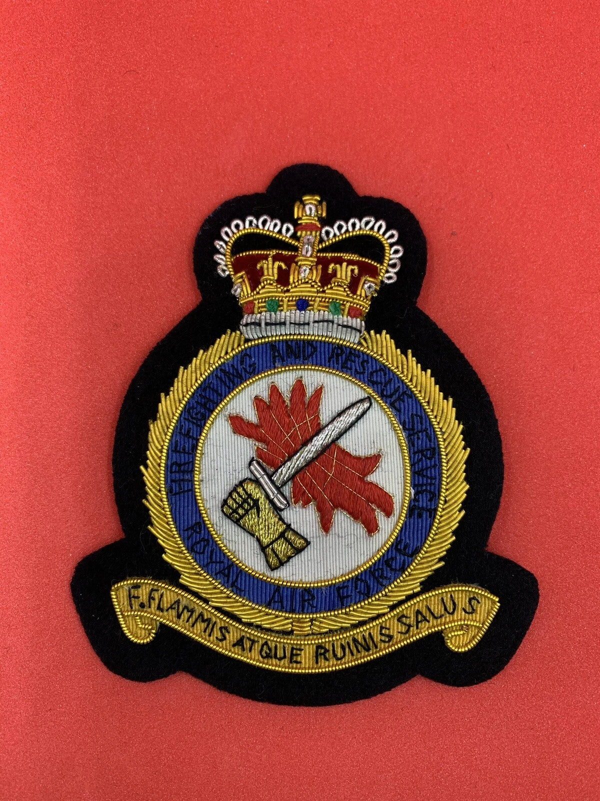 Customise RAF Blazer Badge Hand Embroidered Bullion And Wore Blazer Badges