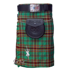 Men’s Scottish Tartan Kilt 5 Yard Tara Murphy Kilt with Leather Sporran Chain & Belt Highland Wedding Kilt Outfit