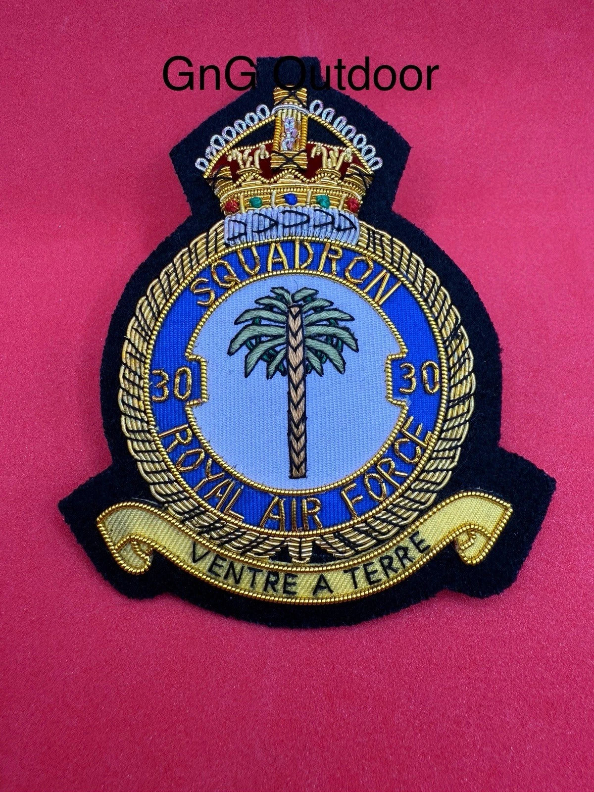 Royal Air Force 30 Squadron Badge RAF 30 Squadron King’s Crown Blazer Badge