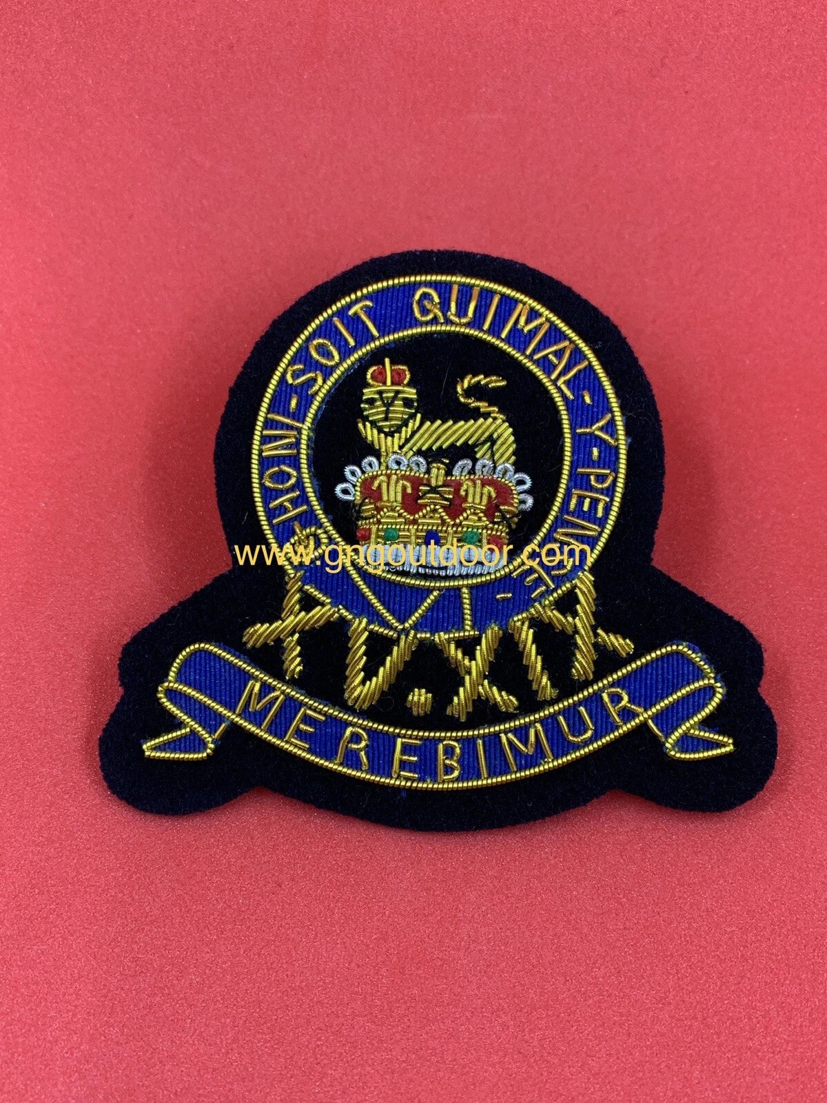 15th / 19th Kings Royal Hussars Hand Embroidered Bullion & Wire Blazer Badge
