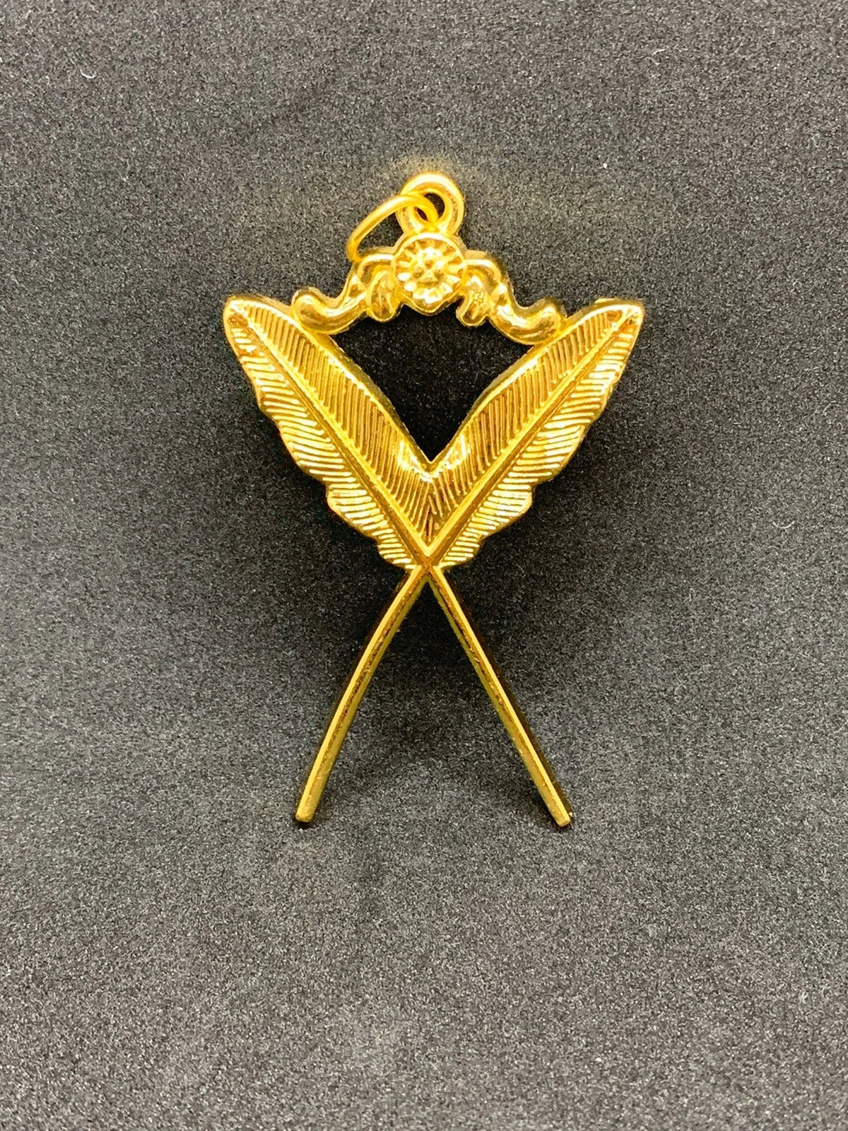 Masonic Regalia Collar Secretary Jewel Gold Tone Masonic Jewel And Wear