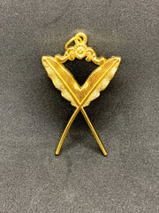 Masonic Regalia Collar Secretary Jewel Gold Tone Masonic Jewel And Wear