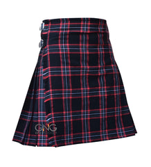 Men's 8-Yard Black Magic Tartan Kilt | Traditional Highland Wear