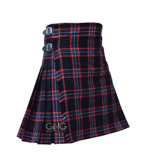 Men's 8-Yard Black Magic Tartan Kilt | Traditional Highland Wear