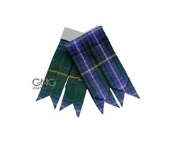 Men’s Scottish Henderson Tartan 8 Yard Kilt with Fly Plaid & Matching Flashes