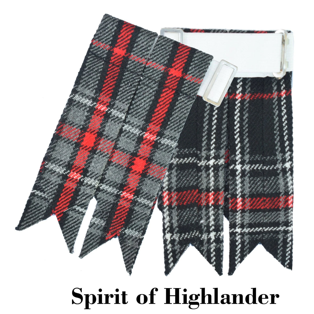 Men's Scottish Spirit Of Highlander Tartan Kilt Flashes