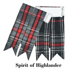 Men's Scottish Spirit Of Highlander Tartan Kilt Flashes
