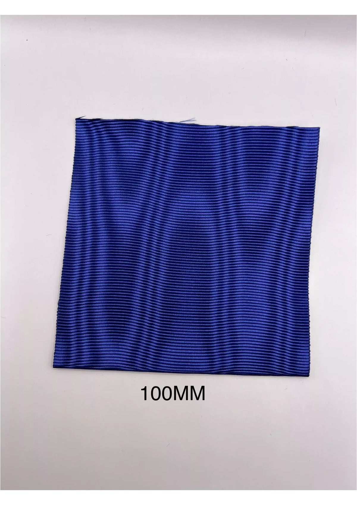 Masonic Regalia Apron Ribbon Royal Blue Moire Effect Royal Blue Sold Per Meter