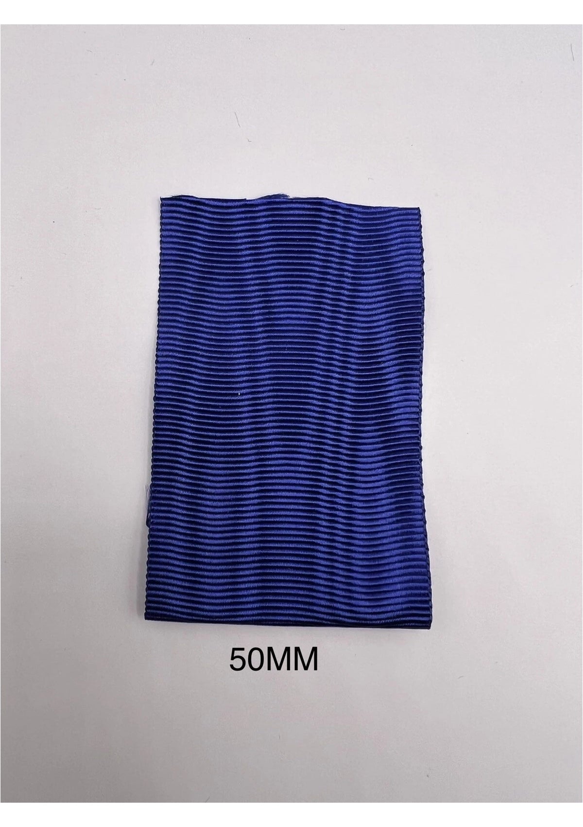 Masonic Regalia Apron Ribbon Royal Blue Moire Effect Royal Blue Sold Per Meter