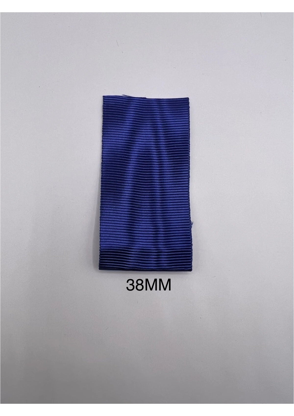 Masonic Regalia Apron Ribbon Royal Blue Moire Effect Royal Blue Sold Per Meter