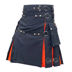 Men's Hybrid Utility Kilt with Cargo Pocket, Straps & Custom Fit