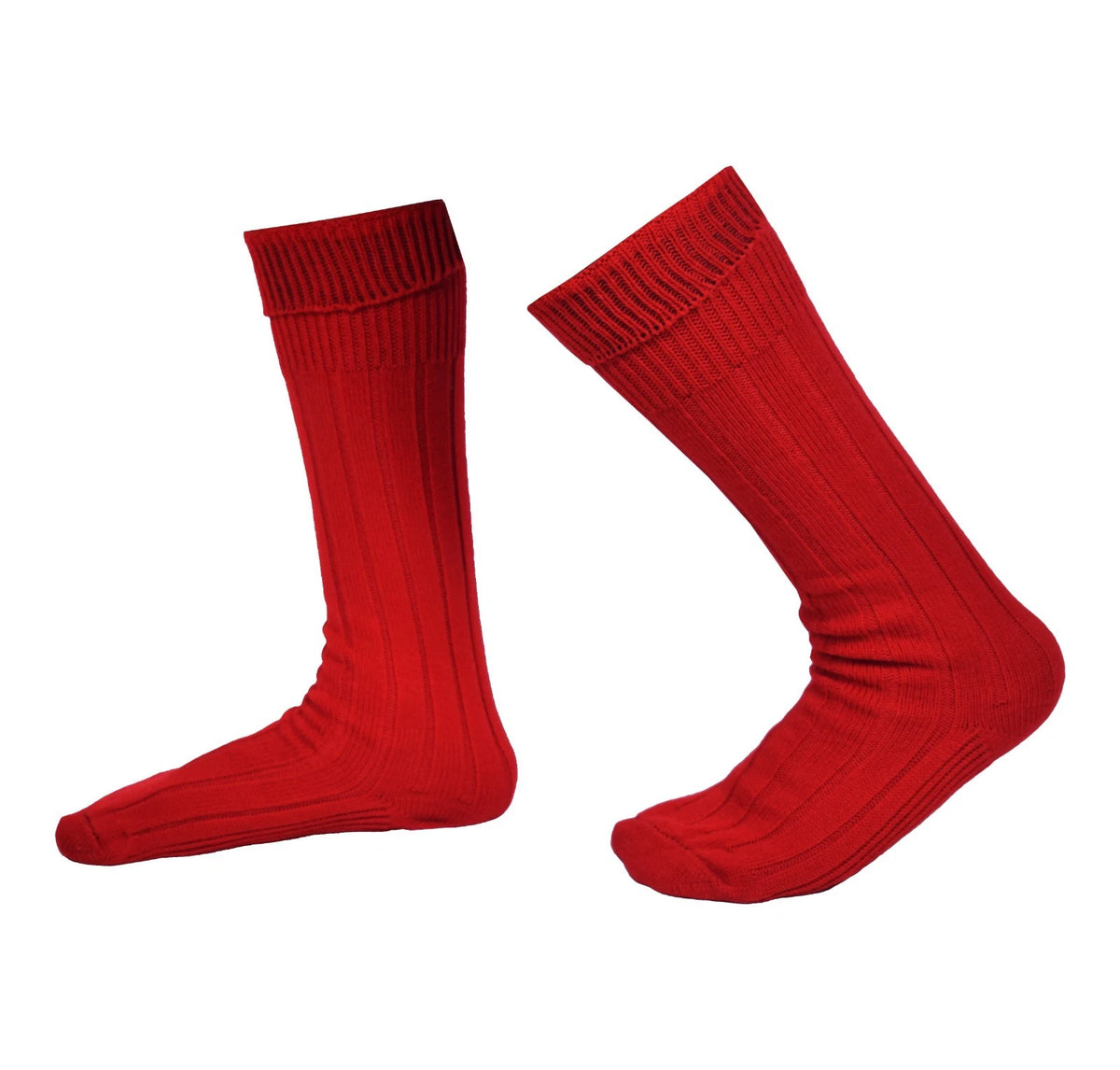 Men's Scottish Red Kilt Socks - Highland Kilt Hose