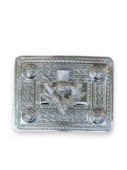 Scottish Thistle Badge kilt Belt Buckle Chrome Finish Belt Buckle