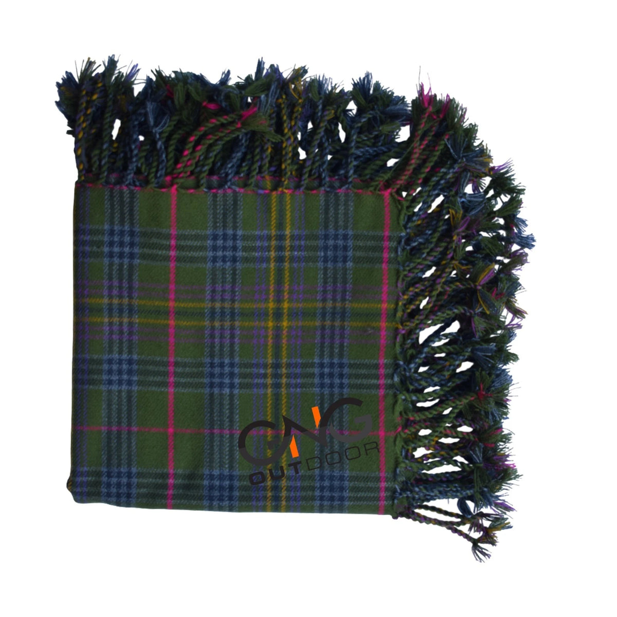 Scottish Kennedy Weathered Tartan Fly Plaid Men Highland Kilt Fly Plaid