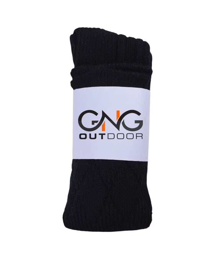 Men's Scottish Black Kilt Socks - Highland Kilt Hose