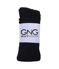 Men's Scottish Black Kilt Socks - Highland Kilt Hose