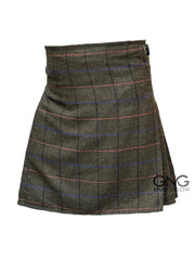 Men's Scottish Brown Tweed Kilt Highland Wool Kilt