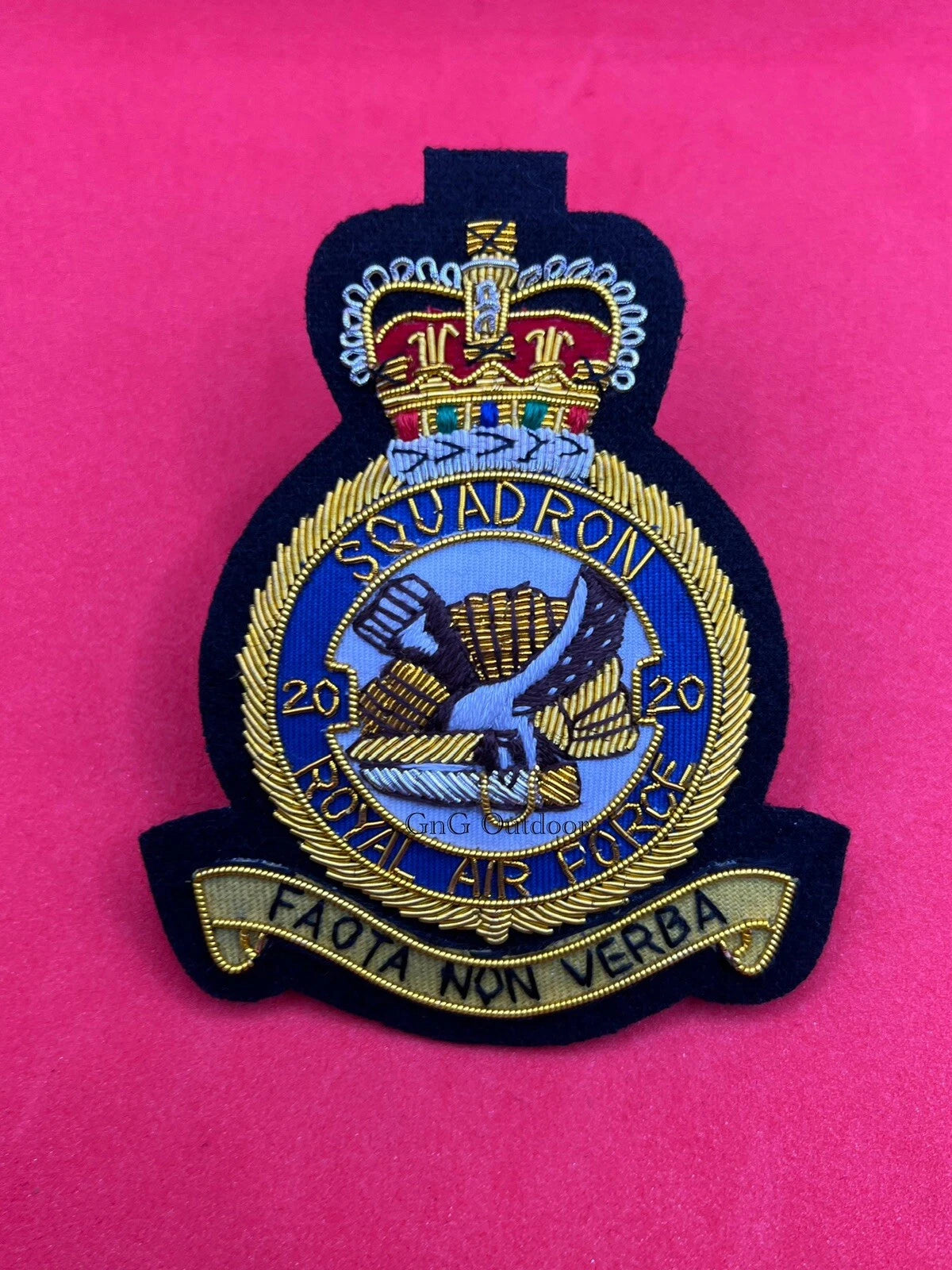 Customise RAF Blazer Badge Hand Embroidered Bullion And Wore Blazer Badges