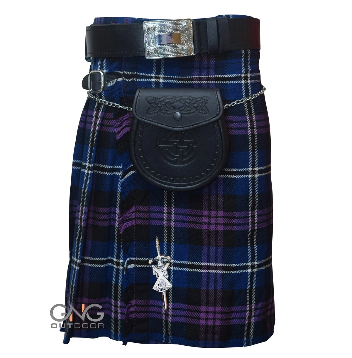 Men's Heritage of Scotland 5 Yard Tartan Kilt 5 Piece Highland Wedding Kilt Outfit Set