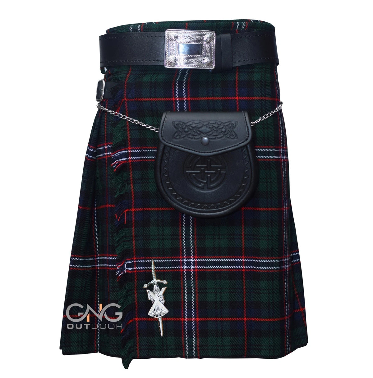 Men's National Scottish Tartan 5 Yard kilt 5 Pieces kilt outfit wedding outfit