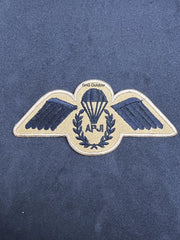 APJI Wings Patch On Desert Sand Black Embroidery Badge AIRBORNE Iron On TRF